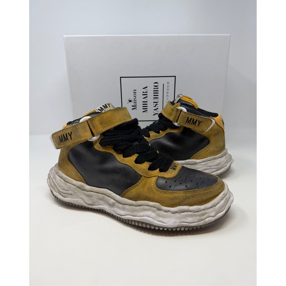 Maison Mihara Yasuhiro Wayne OG Sole Sneaker Black/Yellow Size 7 US 40 EU
